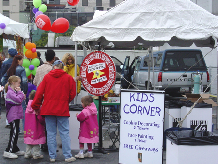 Children enjoyed the "Kids Corner", which included many activities for children and their parents.