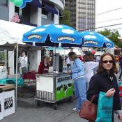 Ben & Jerry's were one of the many stands people could choose from on Saturday.