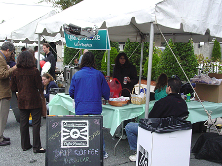 Stands were lined up all along Bethesda roads offering people a chance to sample their food.