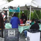 Stands were lined up all along Bethesda roads offering people a chance to sample their food.