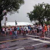 Security was tight as usual. Problem was that during a microburst storm people had great difficulty exiting to find cover. The National Park Service should consider creating storm shelters in the future.