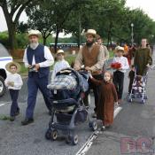 A Southern Baptist family was passing out bibles to everyone.