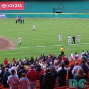 Signing of the National anthem.