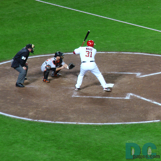 Marlon Byrd pinch hits to start the bottom of the eight inning but eventually grounded out to third.