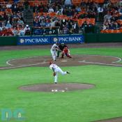 Washington Nationals pitcher Felix Rodriguez gave up 2 runs in the seventh inning. Ouch!