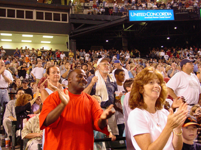 the crowd goes wild