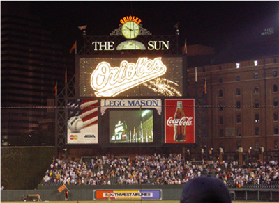the score board
