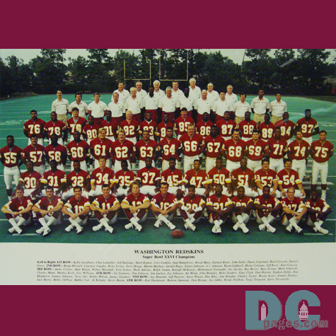Washington Redskins Superbowl XXVI Champions