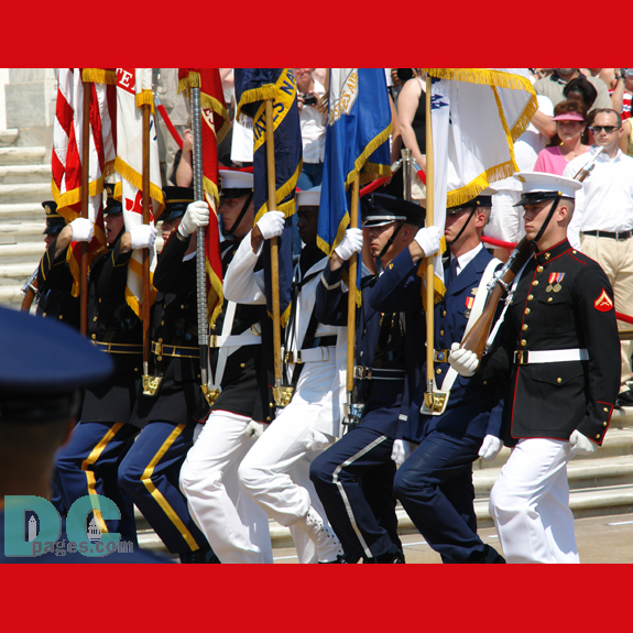 Presentation of Colors at the Memorial Day Ceremoney in Arlington Cemetary