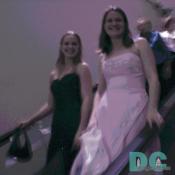 Taking esclator to Inaugural Ball
