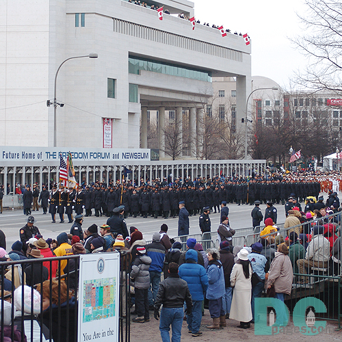 Marching troops