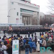 Marching troops