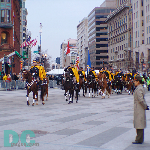 Horseback performers