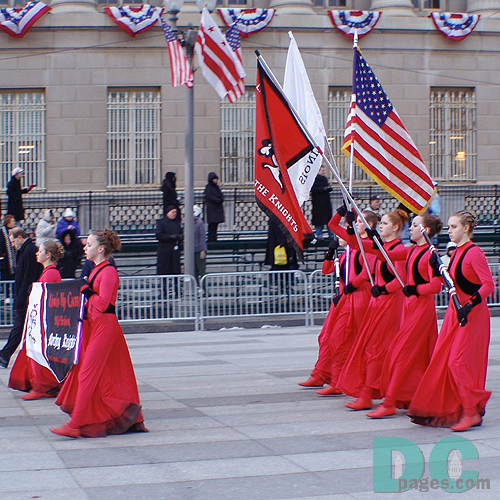 Marching performers
