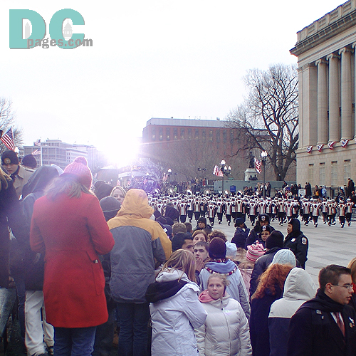 Watching parade
