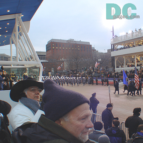 Watching parade