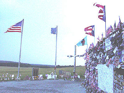 A southern view of the memorial.