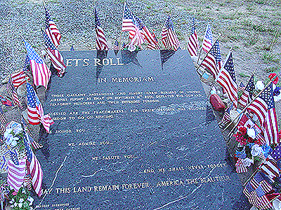 "Lets Roll" marble plaque