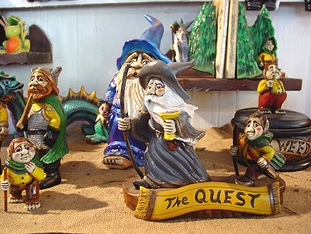 Each one of these characters was hand made.