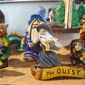 Each one of these characters was hand made.
