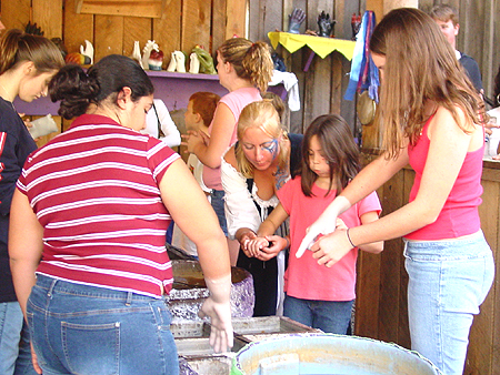 Dipping your hands in the wax was a very unique experience, and somewhat pleasurable.