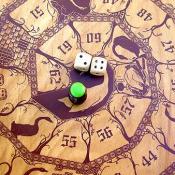 The object of this old game, is to reach the center first