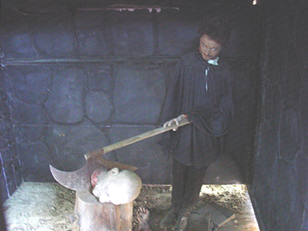 Here comes the axe man to chop off your head!