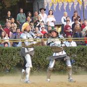 Jousting and Sword Fighting, one of the most popular attractions.  