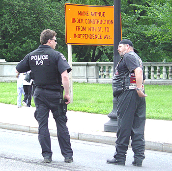 DC. Police did a great job of keeping the peace, and making sure everyone was safe.