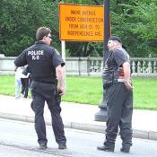 DC. Police did a great job of keeping the peace, and making sure everyone was safe.