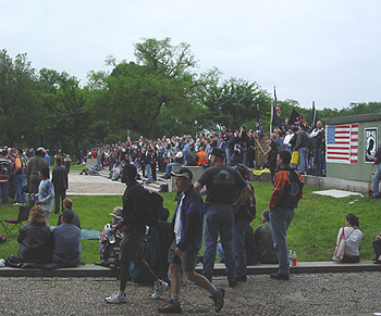 The main event took place on Sunday at the reflecting pool.