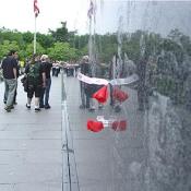 People showing their respect.