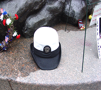 A U.S. Navy female dress hat.