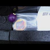 A pool ball, and a military insignia patch