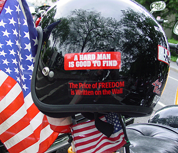 The price of freedom is written on the wall. 