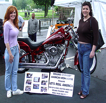 Two ladies that had great hopes to win that machine.