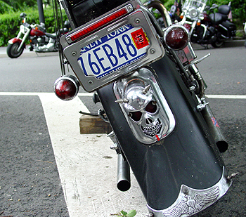 He even has a death skull to go with the permit.