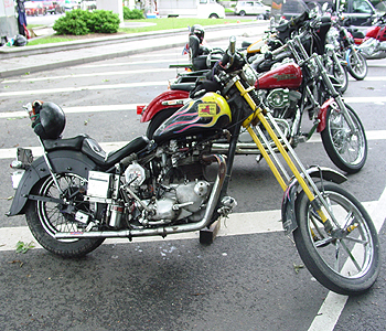 The Terrorist Hunter's bike, from a distance