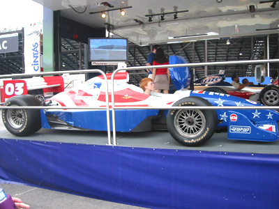 Virtual racing for the kids to try