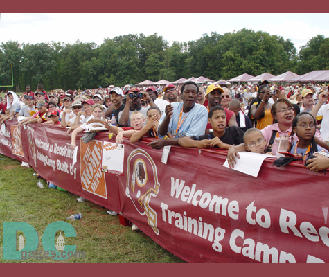 Some fans arrived at 4:30am to see their beloved Redskins.