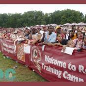 Some fans arrived at 4:30am to see their beloved Redskins.