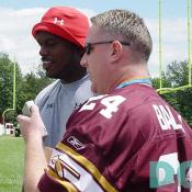 When talking to the fans, a majority said Arrington was their favorite player.  "It's a great deal. I love the fans," he said.