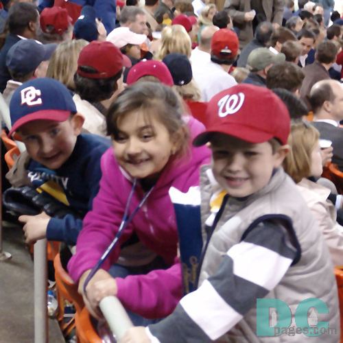 Young Washington Nationals fans.