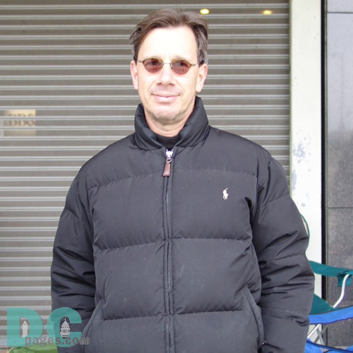 The second person in line, waited all night to purchase four coveted Nationals Home Opener tickets. He actually said that he was first, but security told him to leave the night before.