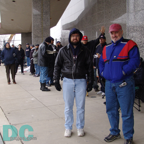 These two camped out at RFK to get Opening Game tickets.