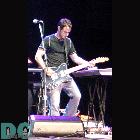 Drew Nichols on the guitar for the Graham Colton Band