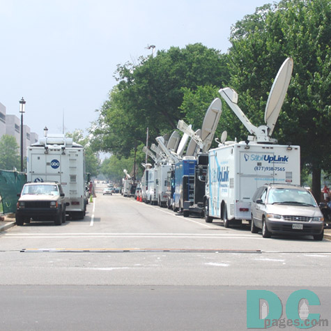 Media and Press numbering in the hundreds came to Washington from all over the nation and the world to cover this historic event.