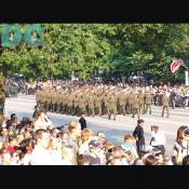 The Army marches towards the U.S. Capitol.