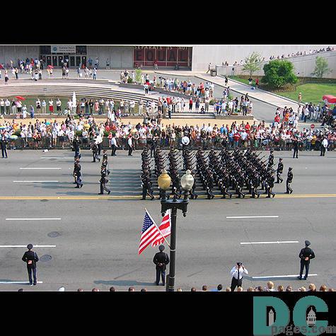 More members of the armed services show their dedication to this historic event.