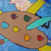 Close-up of the Peace Totem Pole